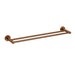 600mm ACL Otus Slimline Brushed Copper Stainless Steel Double Round Towel Rail