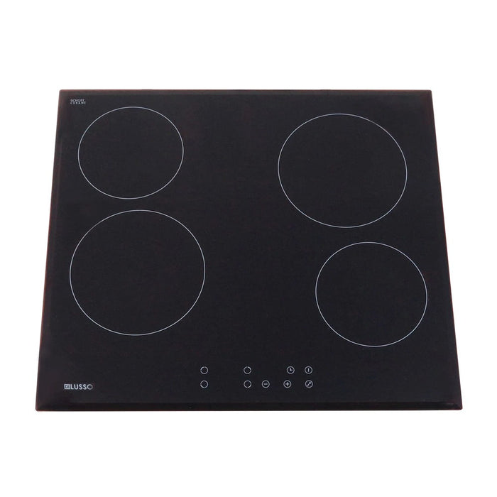 600mm Dilusso Black Oven + Ceramic Cooktop + Concealed Rangehood + Dishwasher Kitchen Appliance Package