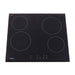 600mm Dilusso Schott Bevelled Edged Black Glass Sensor Touch Ceramic Cooktop