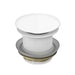 40mm Matt White/Gloss White Non Overflow Bathtub Pop Up Waste
