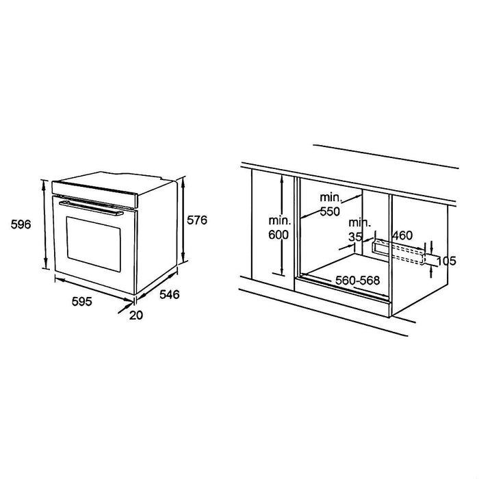 600mm Dilusso Stainless Oven + Gas Cooktop + Telescopic Rangehood + Dishwasher Kitchen Appliance Package