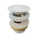 40mm Matt White/Gloss White With Overflow Bathtub Pop Up Waste