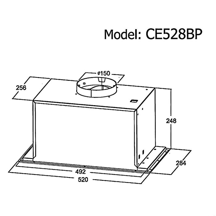 600mm Dilusso Black Oven + Ceramic Cooktop + Concealed Rangehood + Dishwasher Kitchen Appliance Package