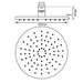 250mm Aquaperla Brushed Copper Solid Brass Round Shower Head