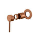Aquaperla LUCID PIN Brushed Copper Round Wall Mixer