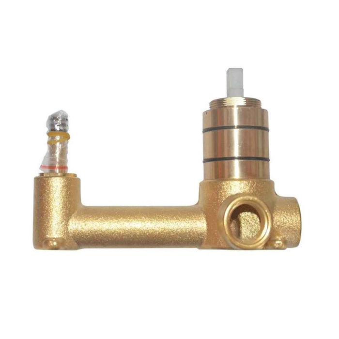 Aquaperla LUCID PIN Brushed Copper Round Wall Mixer With Spout
