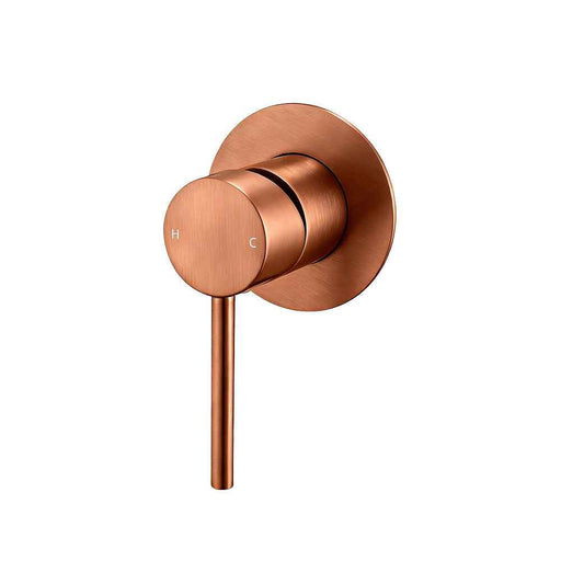 Aquaperla LUCID PIN Brushed Copper Round Wall Mixer