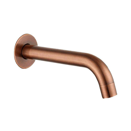 190mm Aquaperla LUCID PIN Brushed Copper Brass Round Bath Spout