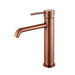 Aquaperla LUCID PIN Brushed Copper Round Tall Basin Mixer