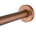 400mm Aquaperla Brushed Copper Round Wall Shower Arm