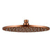 250mm Aquaperla Brushed Copper Solid Brass Round Shower Head