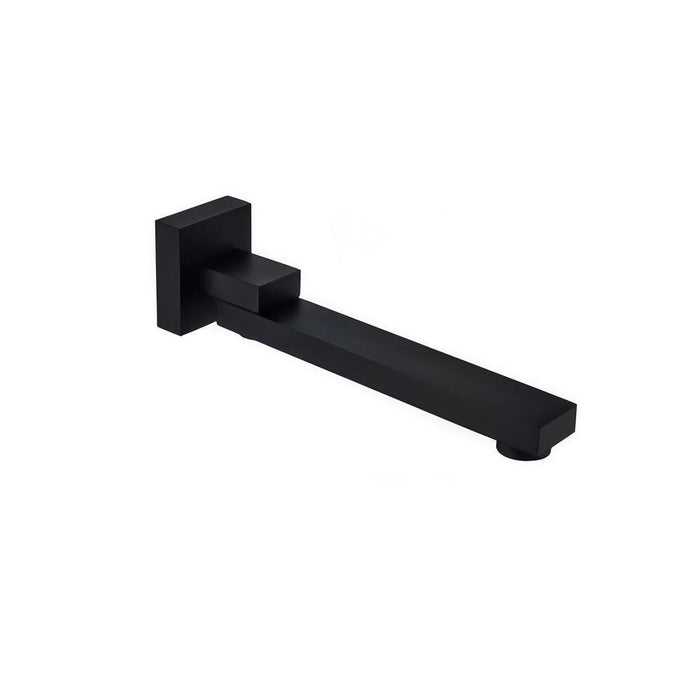 Matt Black Bathroom Tapware Range - Wall Top Assemblies, Washing Machine Stops & Wall Spout