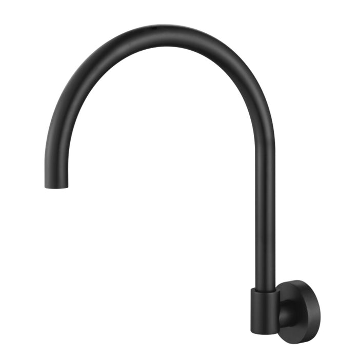 Matt Black Bathroom Tapware Range - Wall Top Assemblies, Washing Machine Stops & Wall Spout