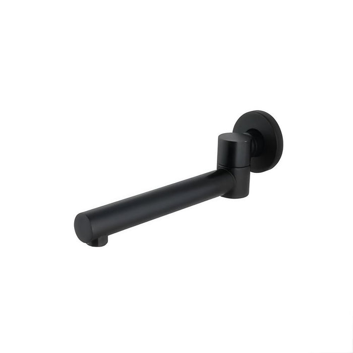 Matt Black Bathroom Tapware Range - Wall Top Assemblies, Washing Machine Stops & Wall Spout