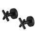 Matt Black Bathroom Tapware Range - Wall Top Assemblies, Washing Machine Stops & Wall Spout