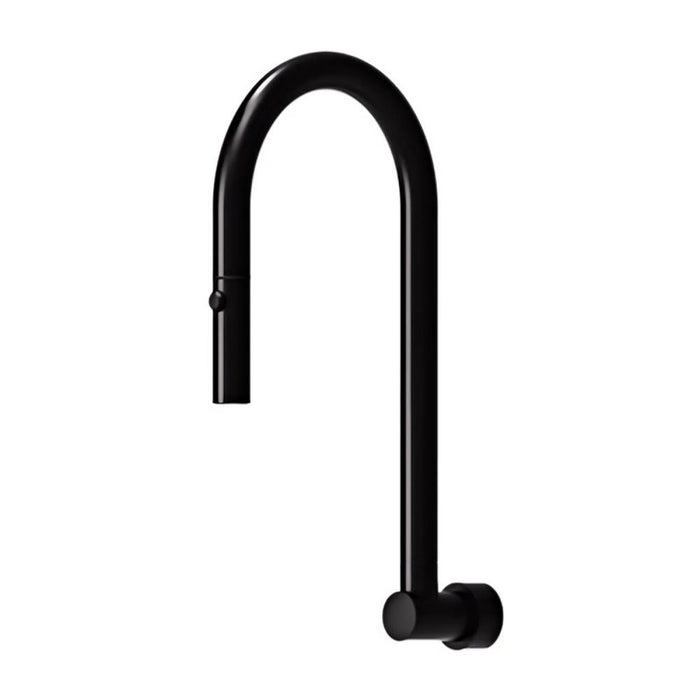 Matt Black Bathroom Tapware Range - Wall Top Assemblies, Washing Machine Stops & Wall Spout