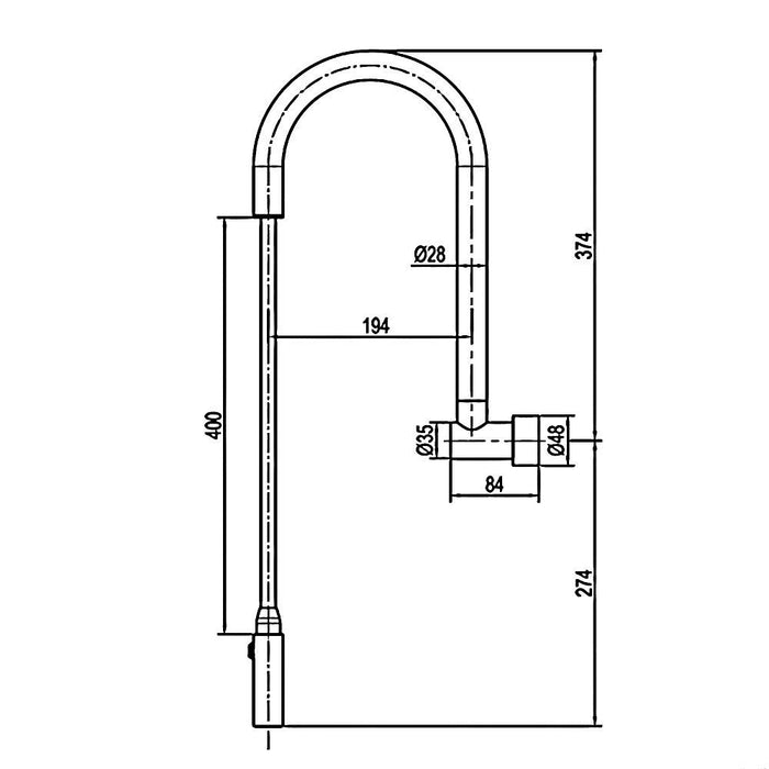 Matt Black Bathroom Tapware Range - Wall Top Assemblies, Washing Machine Stops & Wall Spout