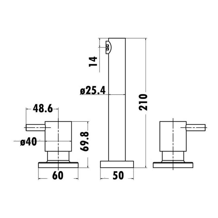 PJK90NZ Range Tapware - Basin, Bath, Washing Machine, Shower And Wall Taps Sets