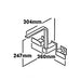 Square Bathroom Tapware Range - Wall Top Assemblies, Washing Machine Stops & Spa/Sink Wall Set