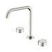 Nero Serenity Lead-Free DZR Brass Bath/Kitchen Set Edge Spout With Metal Handle