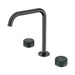 Nero Serenity Lead-Free DZR Brass Bath/Kitchen Set Edge Spout With Verde Alpi Handle