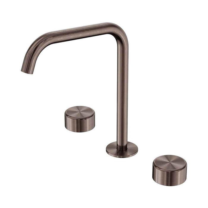 Nero Serenity Lead-Free DZR Brass Bath/Kitchen Set Edge Spout With Metal Handle