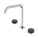 Nero Serenity Lead-Free DZR Brass Bath/Kitchen Set Edge Spout With Verde Alpi Handle