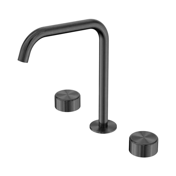 Nero Serenity Lead-Free DZR Brass Bath/Kitchen Set Edge Spout With Metal Handle
