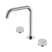 Nero Serenity Lead-Free DZR Brass Bath/Kitchen Set Edge Spout With Carrara Handle