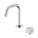 Nero Serenity Progressive Lead-Free DZR Brass Basin Mixer Edge Spout With Arabescato Corchia Handle