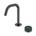 Nero Serenity Progressive Lead-Free DZR Brass Basin Mixer Edge Spout With Verde Alpi Handle