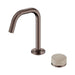 Nero Serenity Progressive Lead-Free DZR Brass Basin Mixer Edge Spout With Rome Travertine Handle