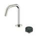 Nero Serenity Progressive Lead-Free DZR Brass Basin Mixer Edge Spout With Verde Alpi Handle