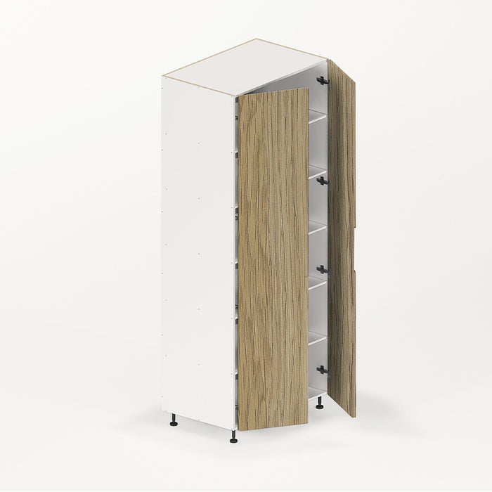 900*600*2300mm High Moisture Resistant Finger Pull Two Door Pantry