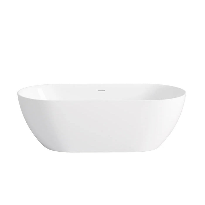 1500-1700*800*550mm Otti Attica Manolo Oval Acrylic With Overflow Freestanding Bathtub