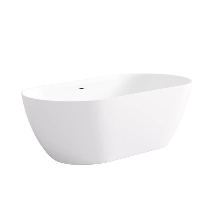 1500-1700*800*550mm Otti Attica Manolo Oval Acrylic With Overflow Freestanding Bathtub
