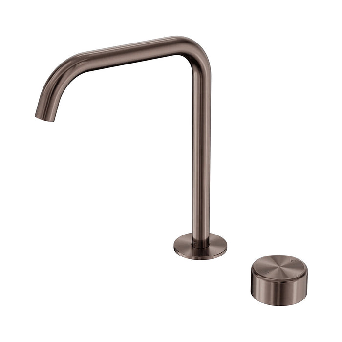 Nero Serenity Progressive Lead-Free DZR Brass Bath/Kitchen Mixer Edge Spout With Metal Handle