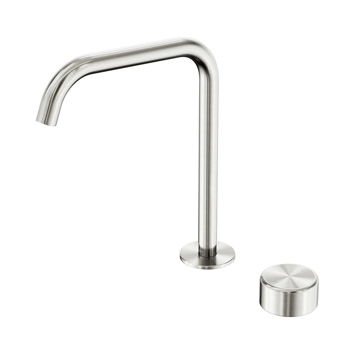 Nero Serenity Progressive Lead-Free DZR Brass Bath/Kitchen Mixer Edge Spout With Metal Handle