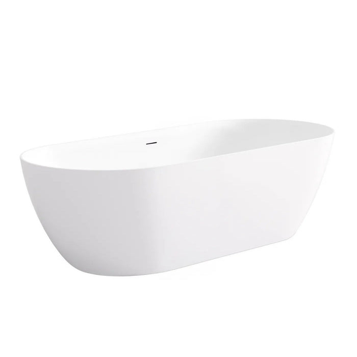 1500-1700*800*550mm Otti Attica Manolo Oval Acrylic With Overflow Freestanding Bathtub
