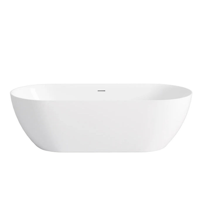 1500-1700*800*550mm Otti Attica Manolo Oval Acrylic With Overflow Freestanding Bathtub
