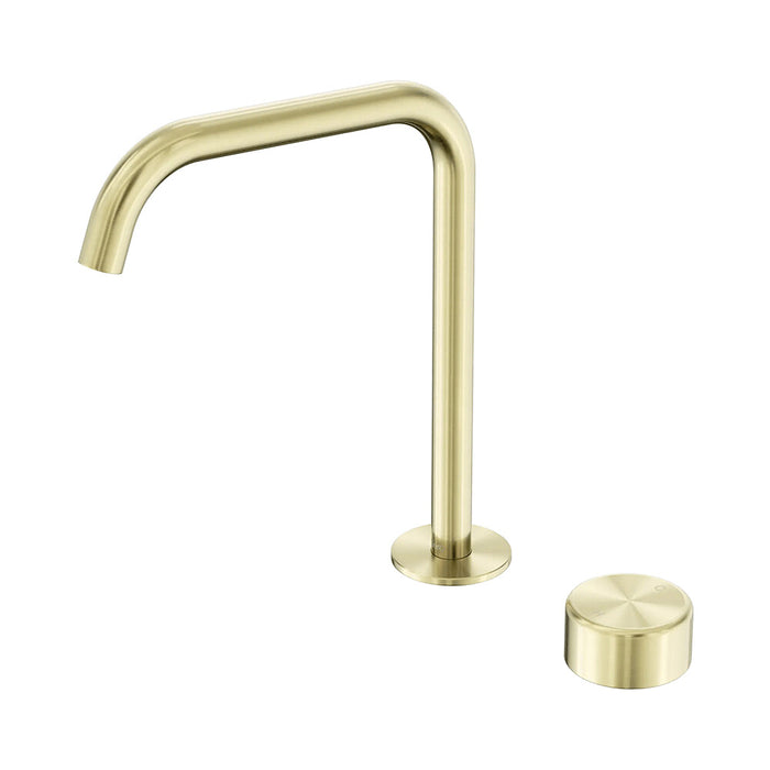 Nero Serenity Progressive Lead-Free DZR Brass Bath/Kitchen Mixer Edge Spout With Metal Handle