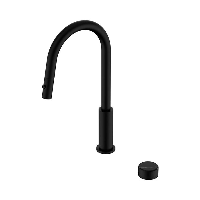 Nero Serenity Progressive Lead-Free DZR Brass Pull Out Kitchen Set With Marquina Black Handle