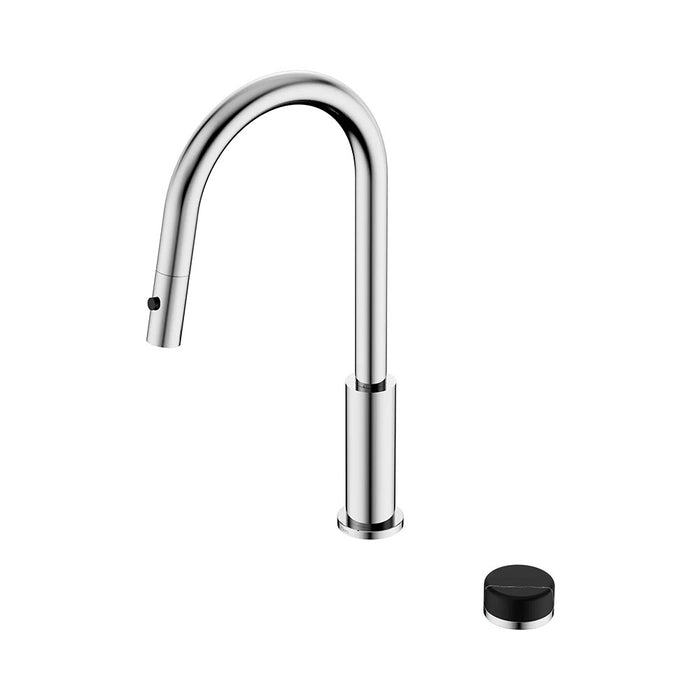 Nero Serenity Progressive Lead-Free DZR Brass Pull Out Kitchen Set With Marquina Black Handle