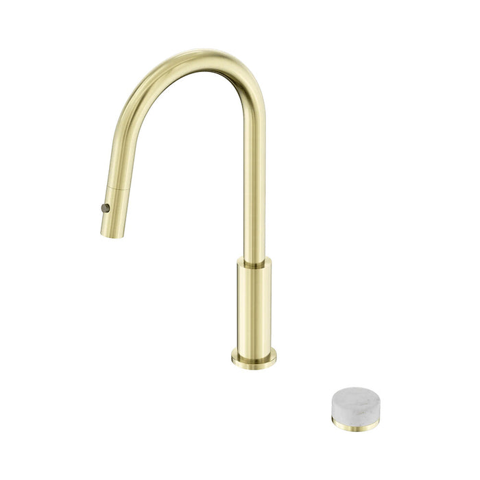 Nero Serenity Progressive Lead-Free DZR Brass Pull Out Kitchen Set With Carrara Handle