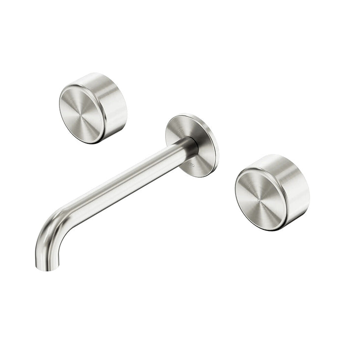 185mm Nero Serenity Lead-Free DZR Brass Wall Basin Set With Metal Handle