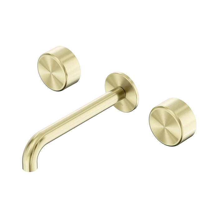 185mm Nero Serenity Lead-Free DZR Brass Wall Basin Set With Metal Handle