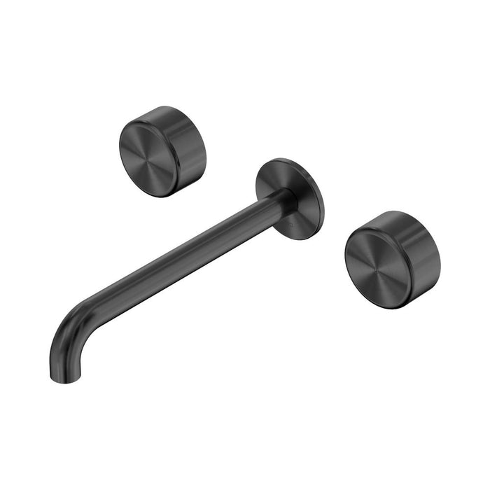 220mm Nero Serenity Lead-Free DZR Brass Wall Basin Set With Metal Handle