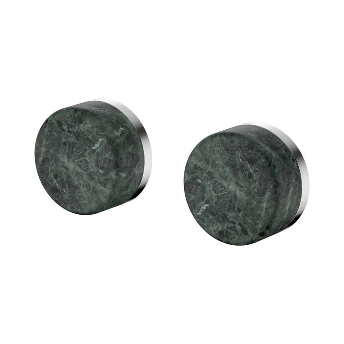Nero Serenity Lead-Free DZR Brass & Natural Marble Wall Top Assemblies With Verde Alpi Handle