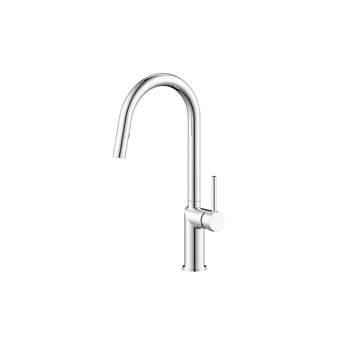 BK Kuchendesigner Premium Brass Round Pull-out Kitchen Mixer