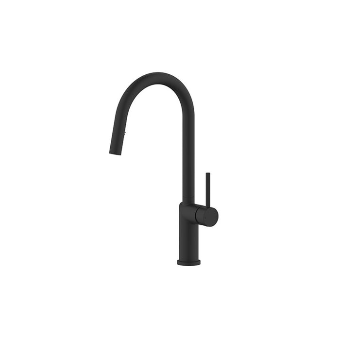 BK Kuchendesigner Premium Brass Round Pull-out Kitchen Mixer
